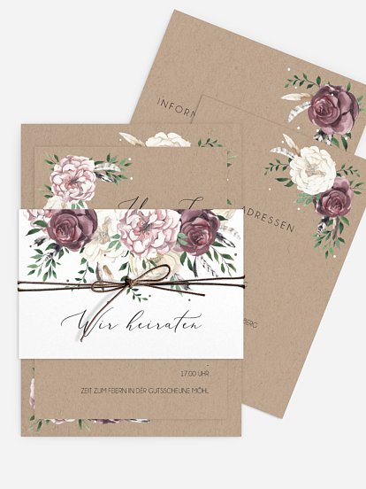 Hochzeitseinladung Bohemian Summer