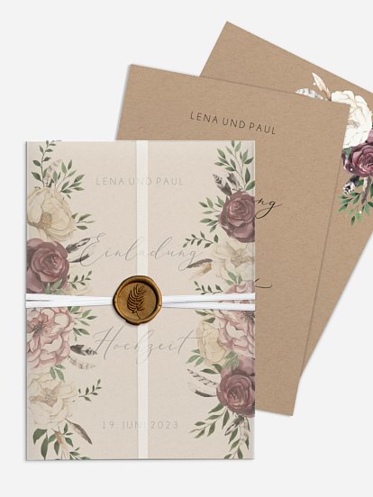 Hochzeitseinladung Bohemian Summer