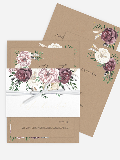 Hochzeitseinladung Bohemian Summer