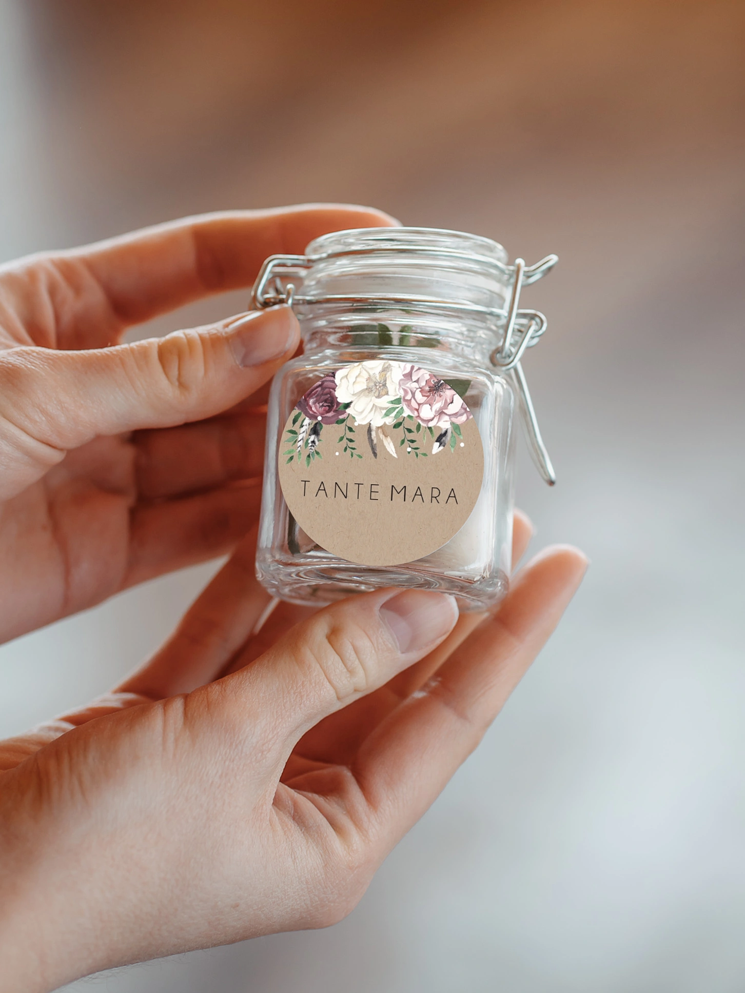 Geschenkaufkleber personalisiert Bohemian Summer