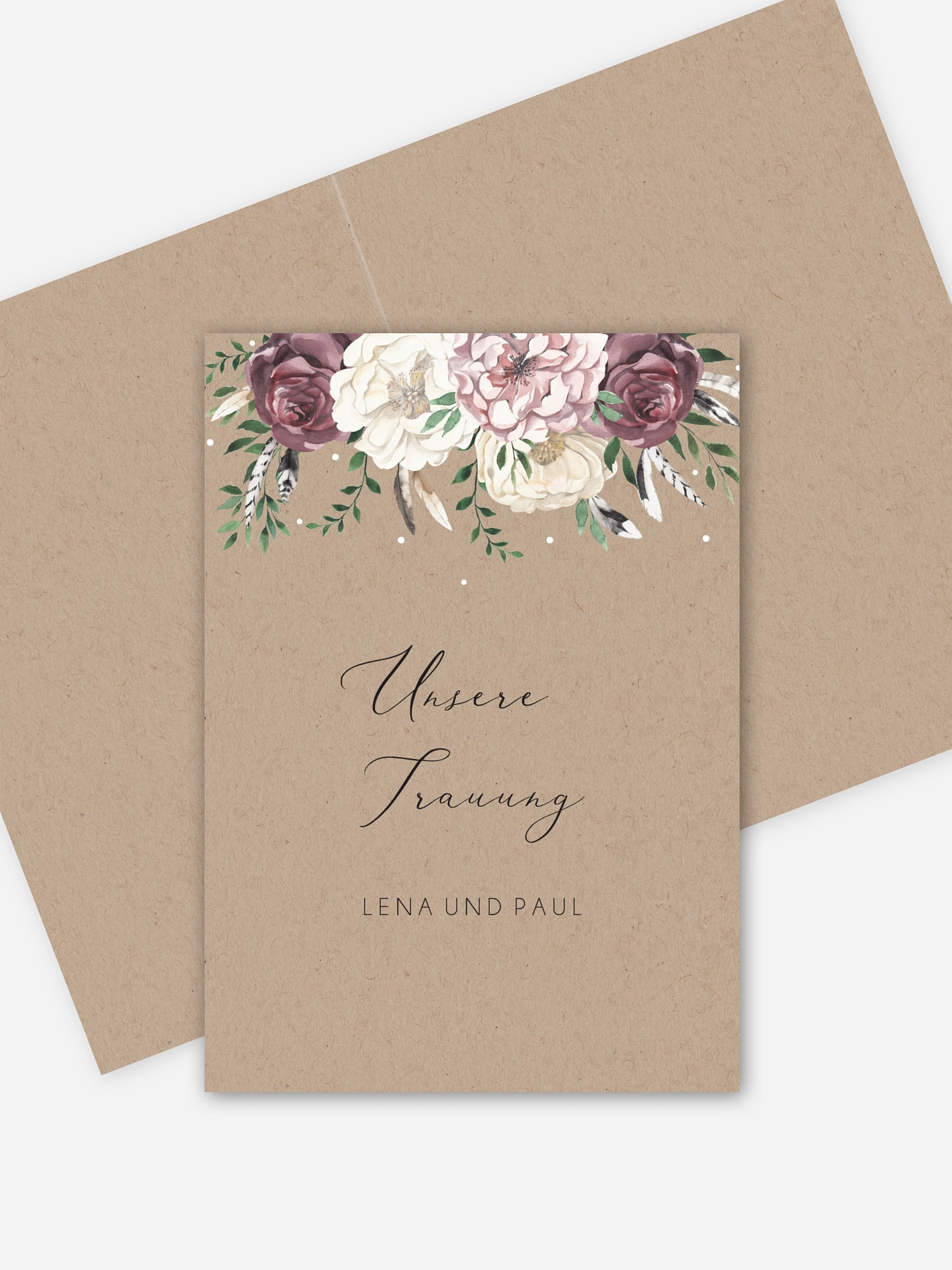 Kirchenheft Hochzeit Bohemian Summer