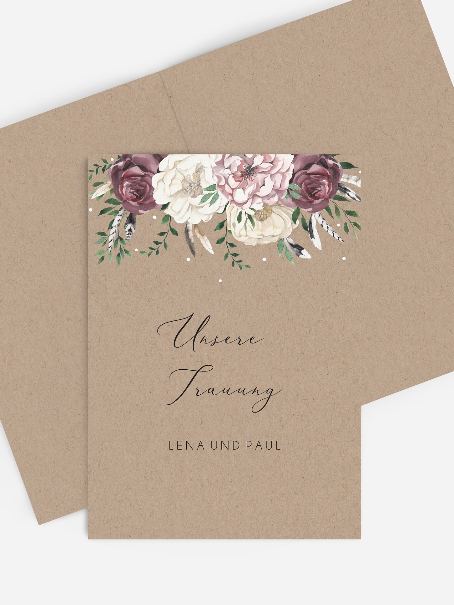 Kirchenheft Hochzeit Bohemian Summer