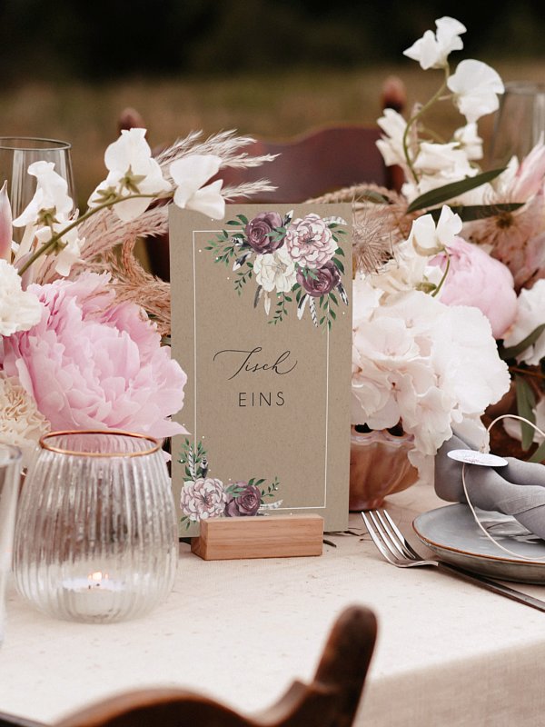 Tischnummer Bohemian Summer