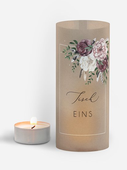 Tischnummer Bohemian Summer
