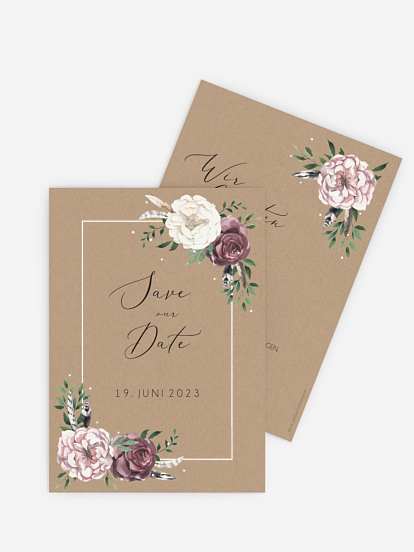 Save-the-Date Karte Bohemian Summer