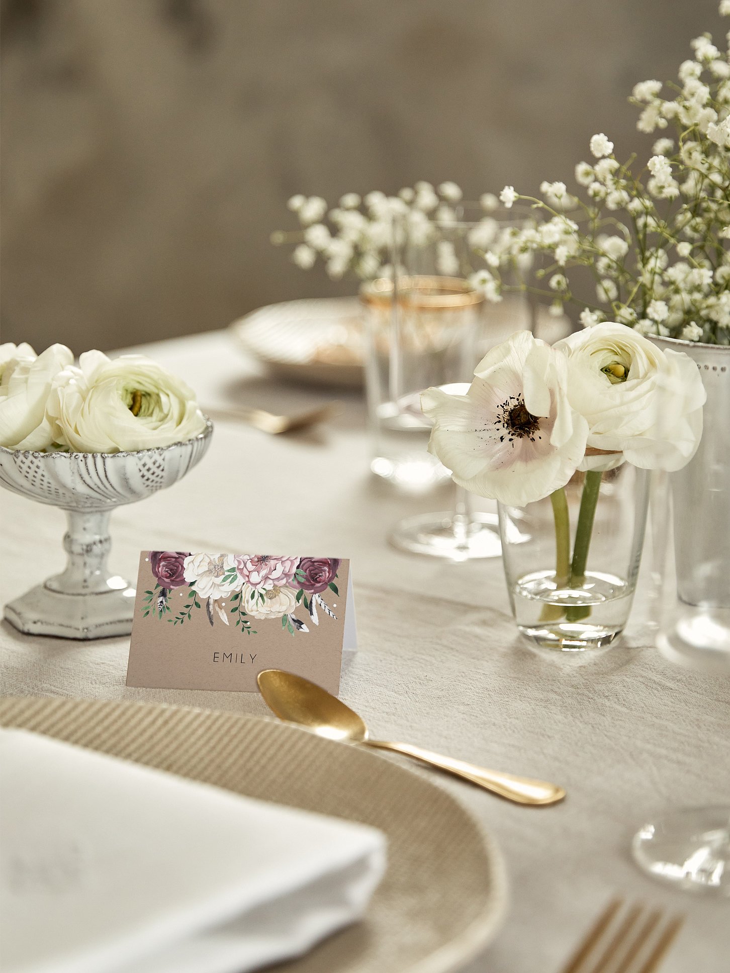 Tischkarte Hochzeit Bohemian Summer