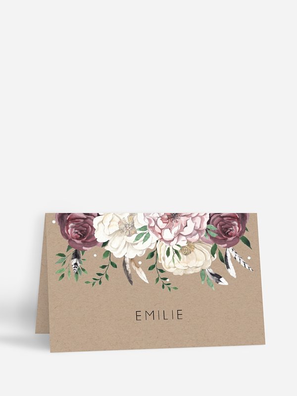 Marque-place mariage Bohemian Summer