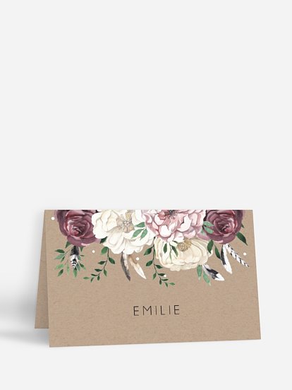 Marque-place mariage Bohemian Summer