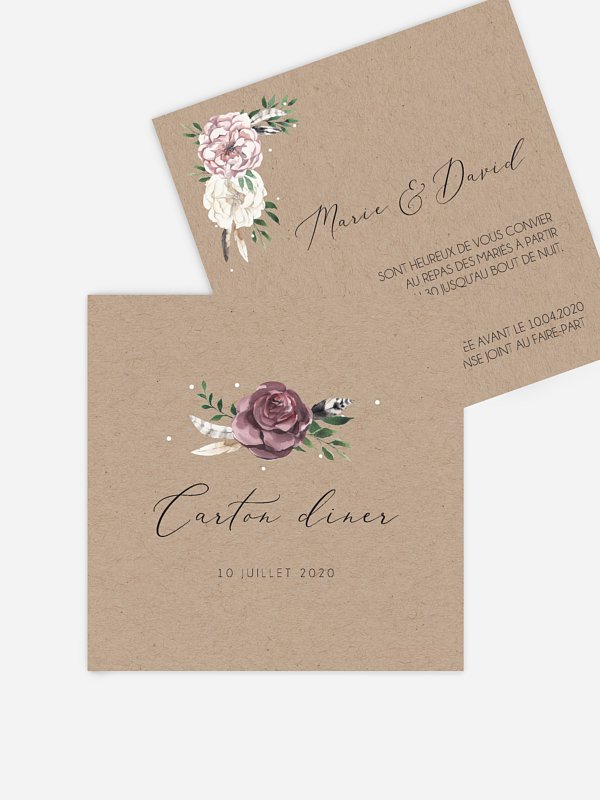 Carton d'invitation Bohemian Summer