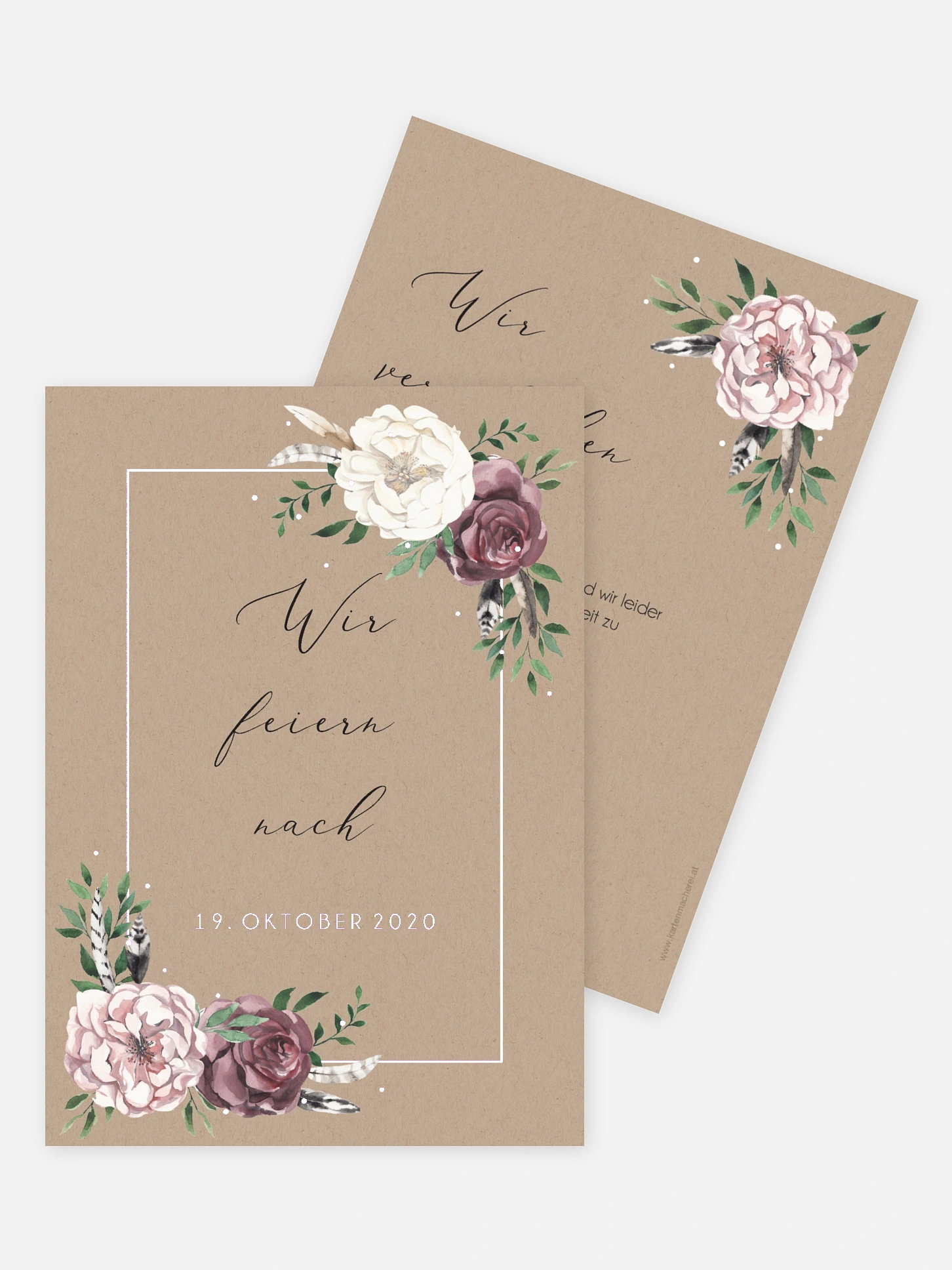 Change-the-Date Karte Bohemian Summer