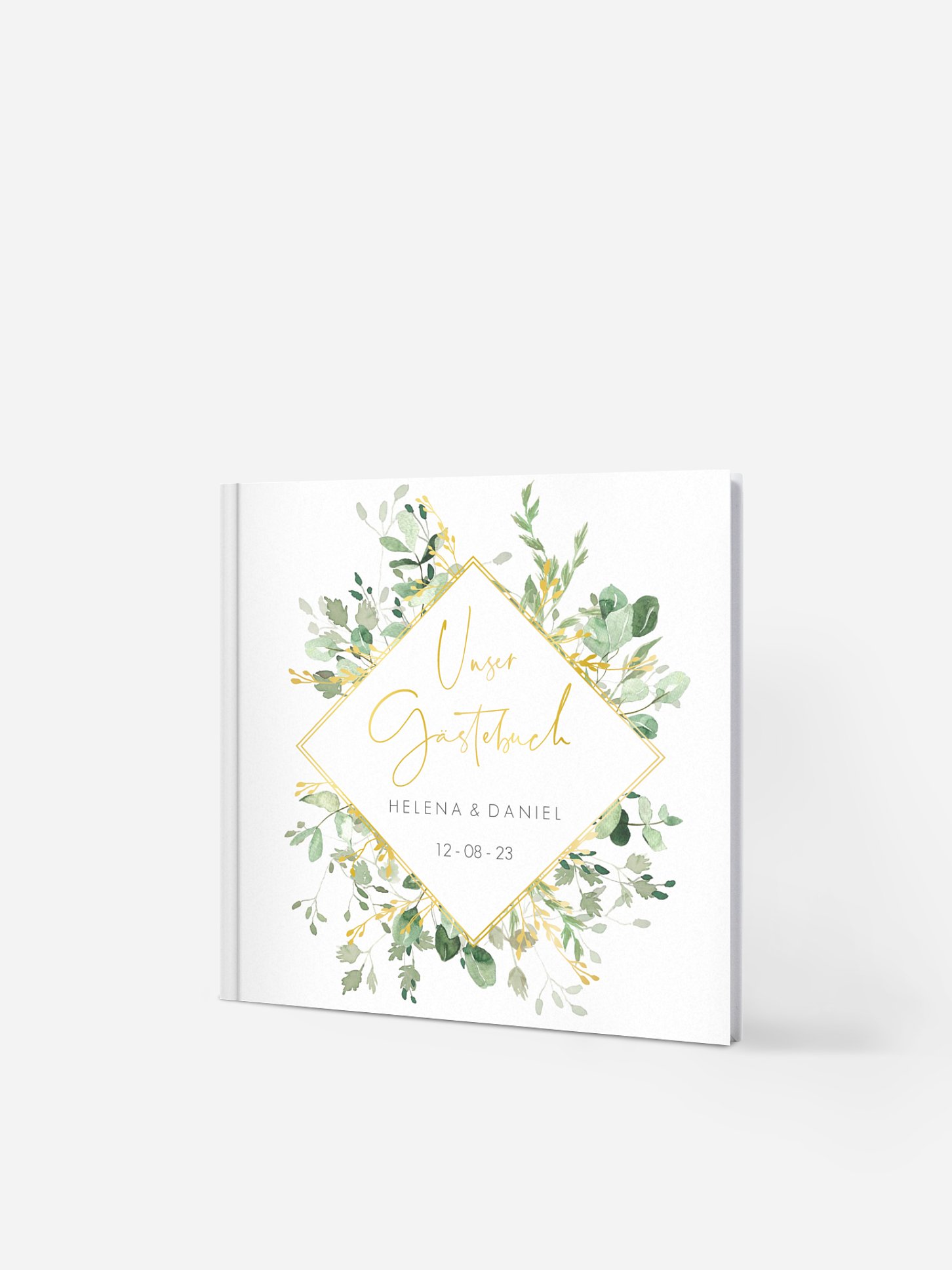 Gästebuch Gold and Green