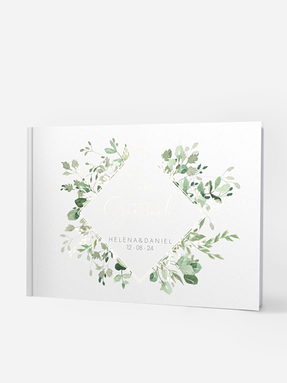 Gästebuch Gold and Green