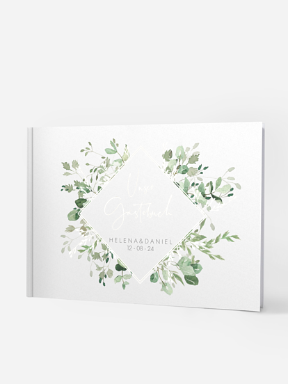 Gästebuch Gold and Green