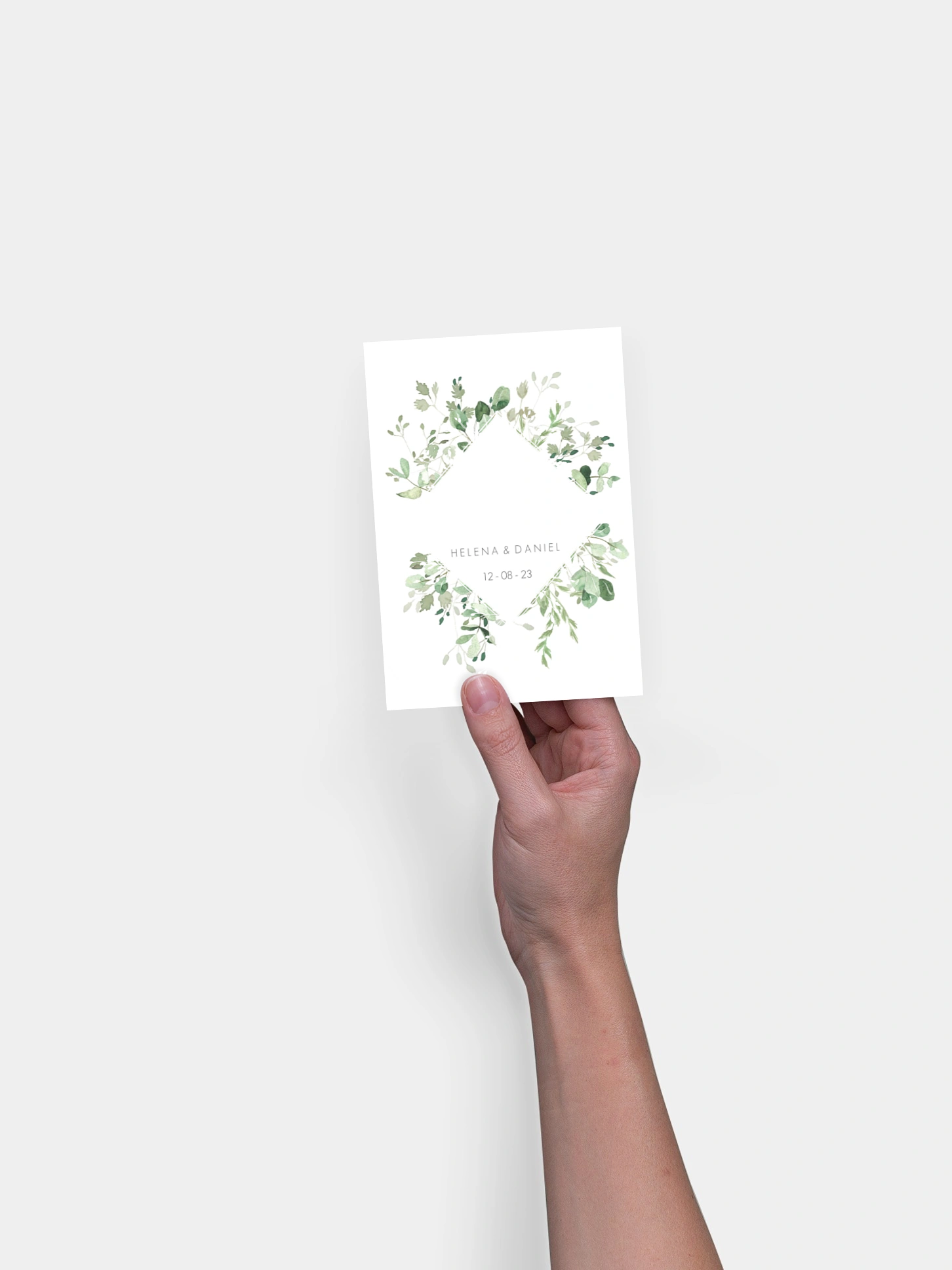 Save-the-Date Karte Gold and Green