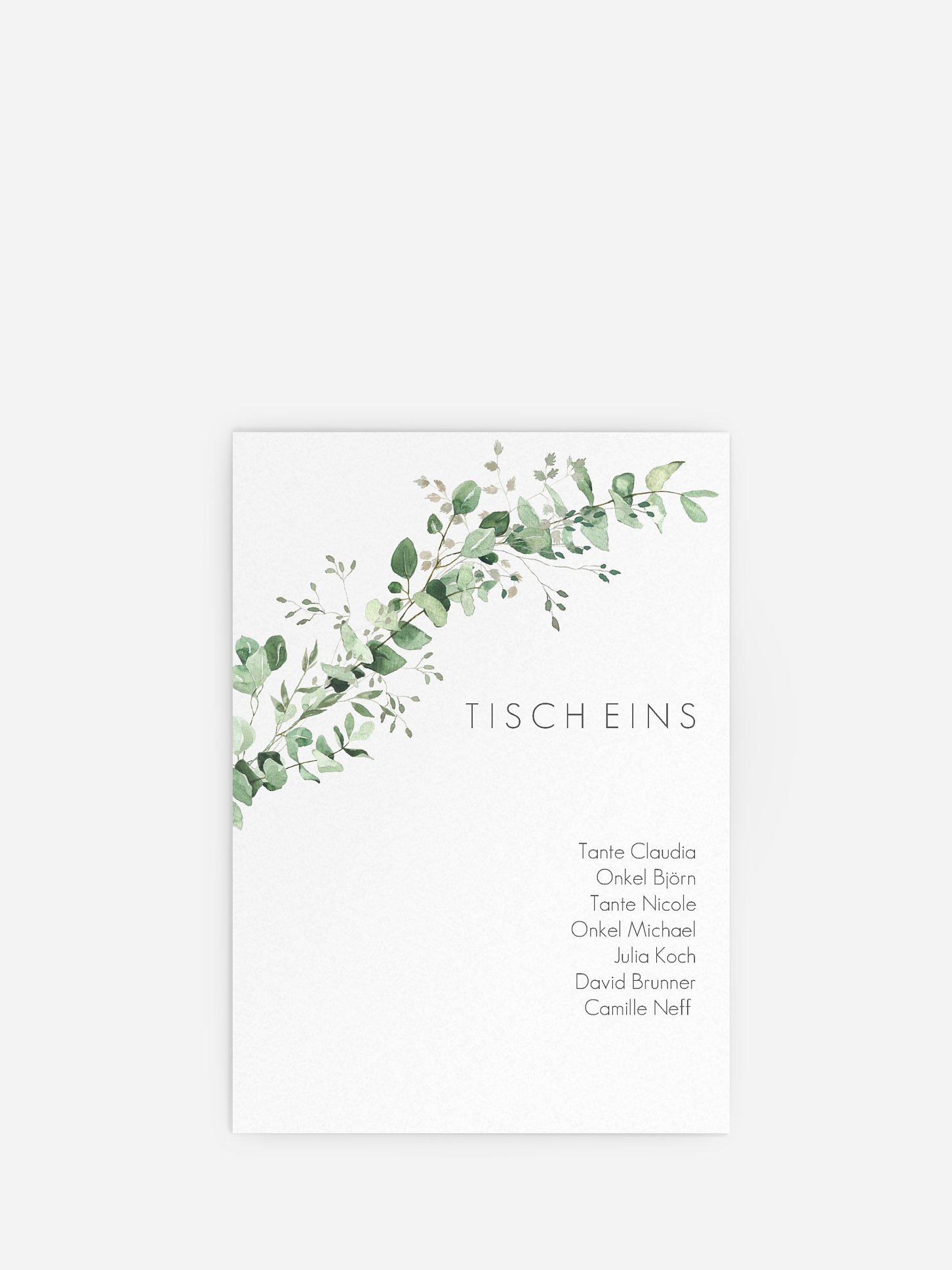Sitzplan Kreativ Gold and Green
