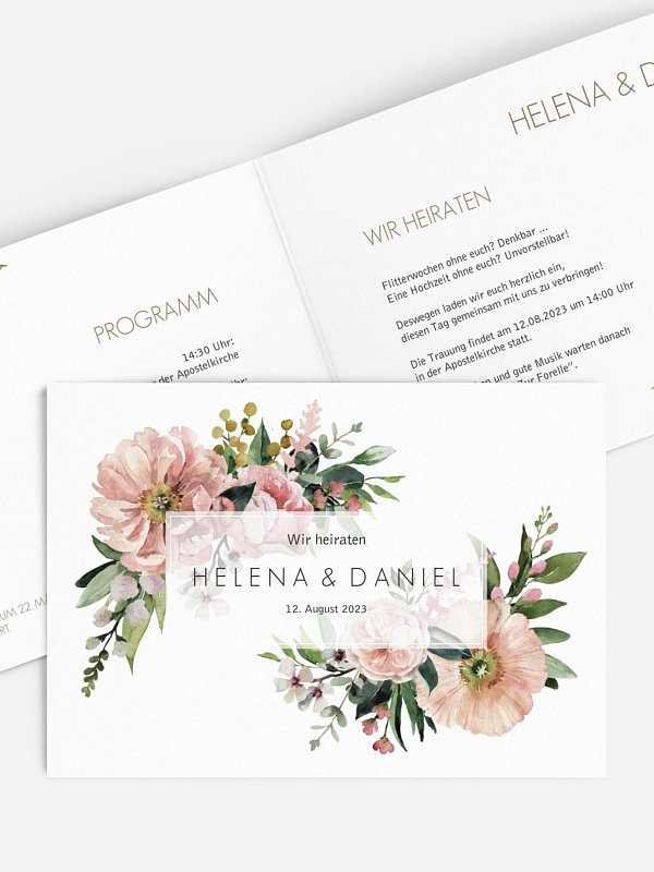 Hochzeitseinladung Secret Garden