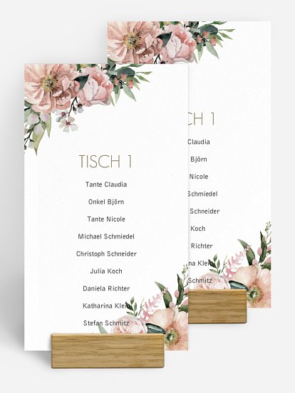 Gruppen Tischkarten: Elegante Tischkarten für mehrere Personen