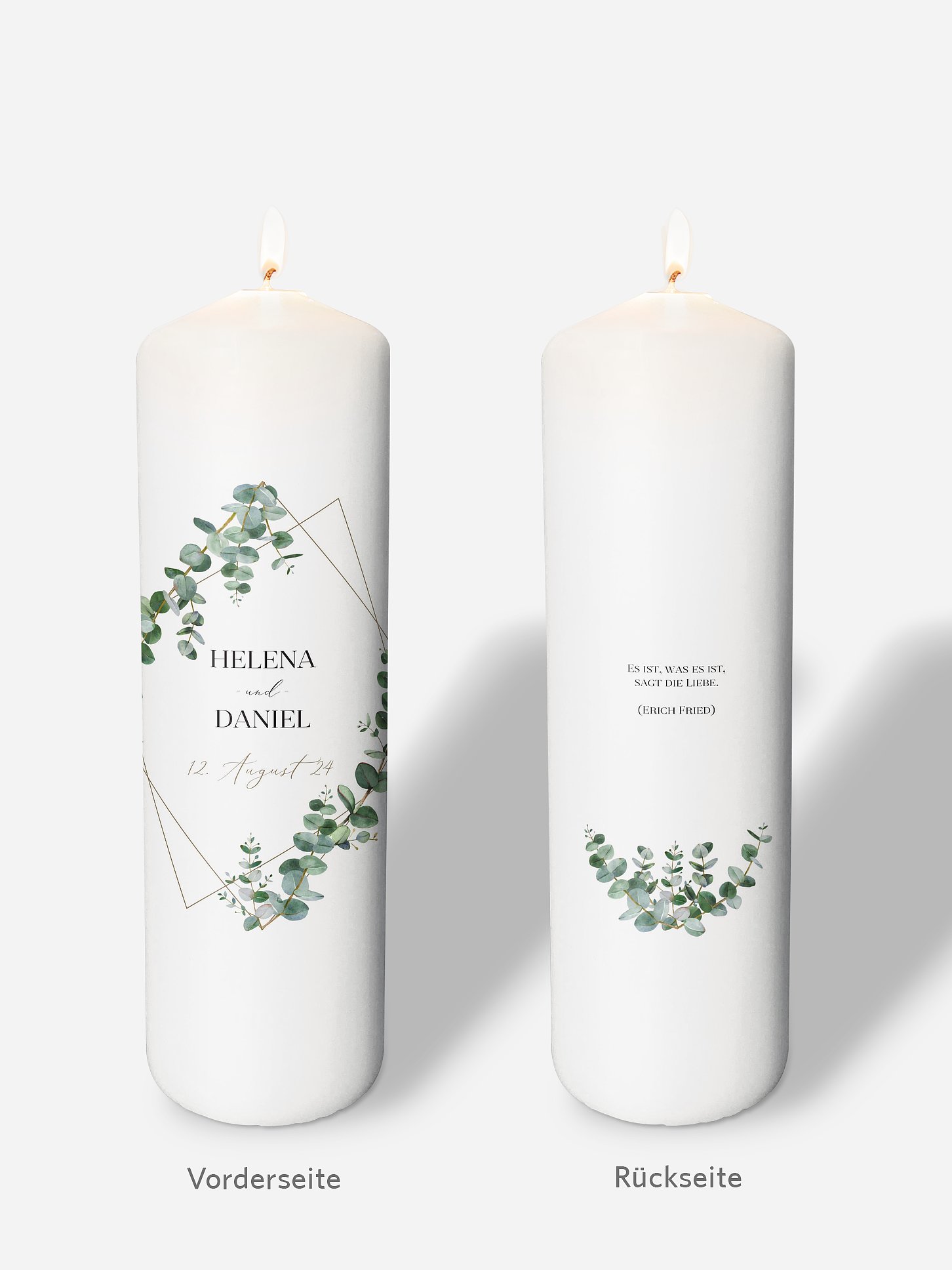 Hochzeitskerze Natural Greenery