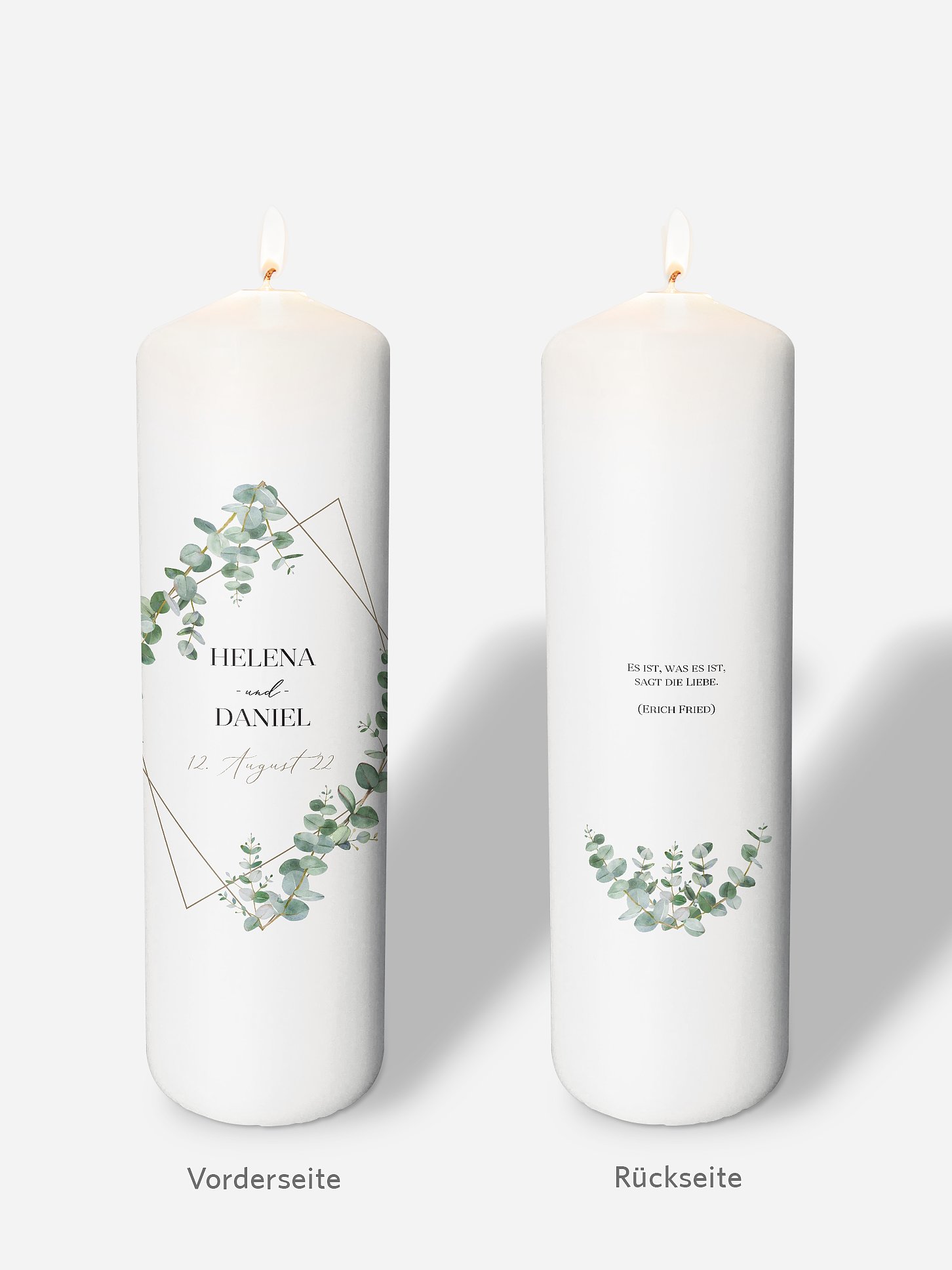 Hochzeitskerze Natural Greenery