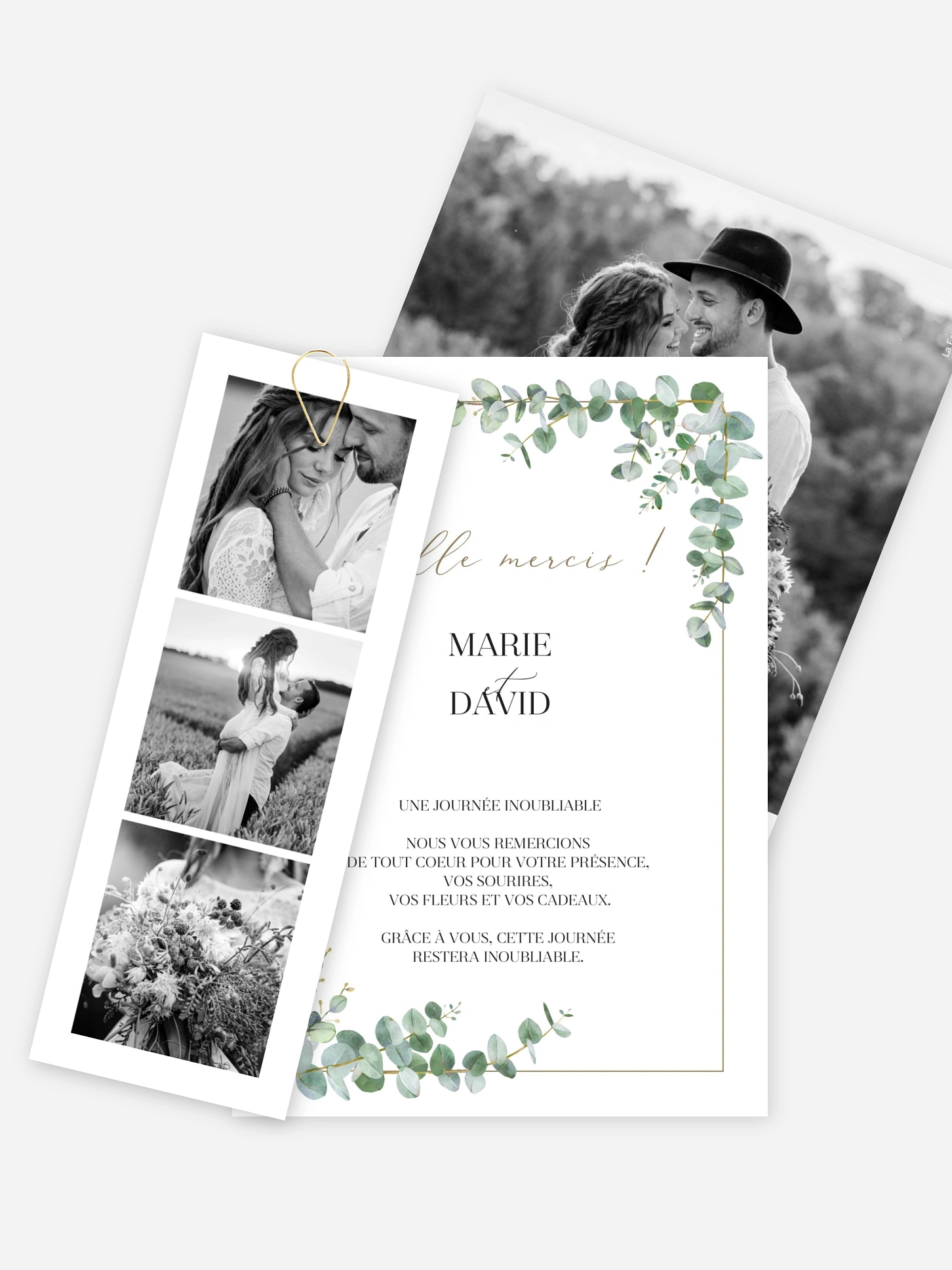 Carte de remerciements Natural Greenery