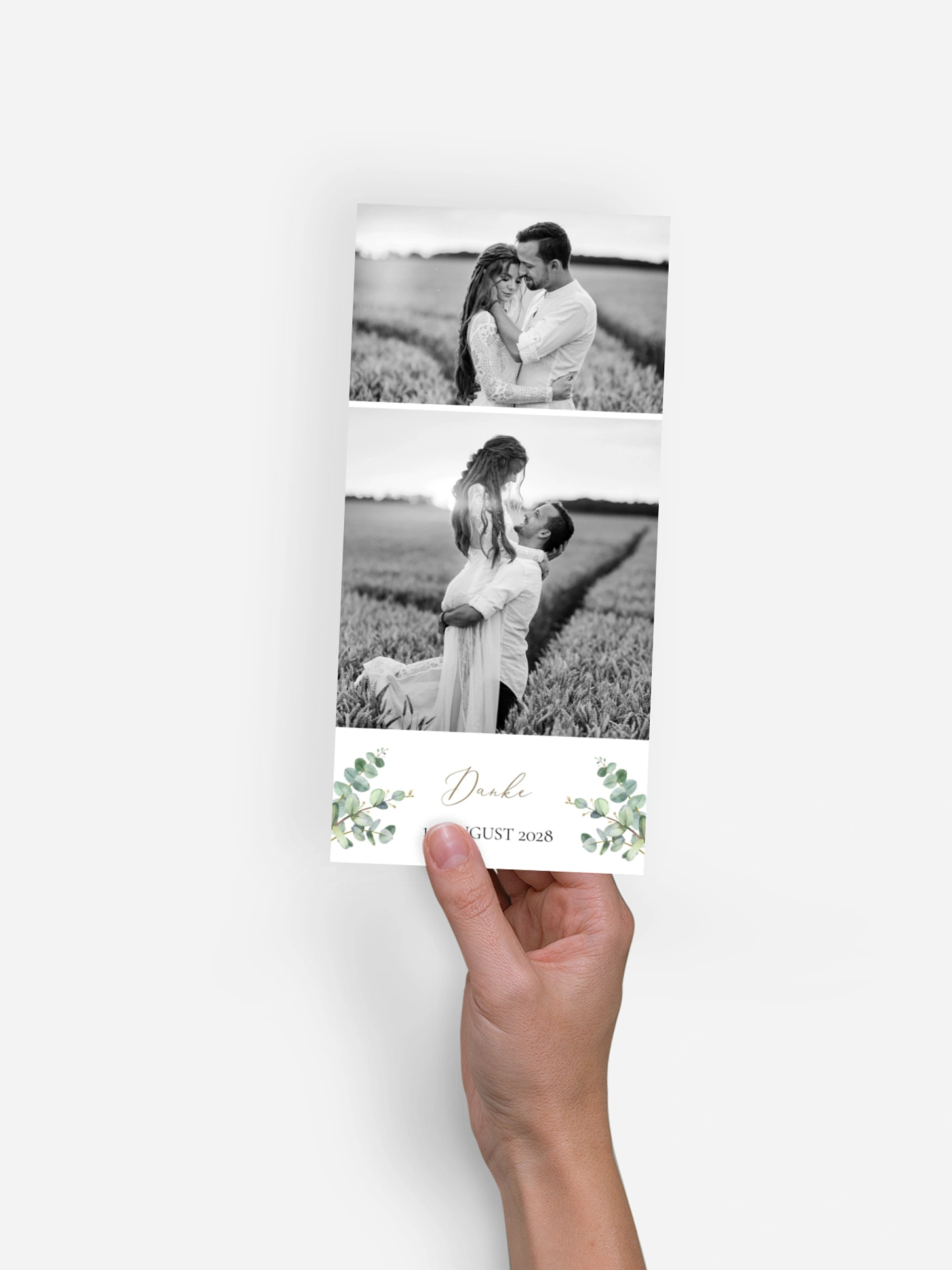 Dankeskarte Hochzeit Natural Greenery