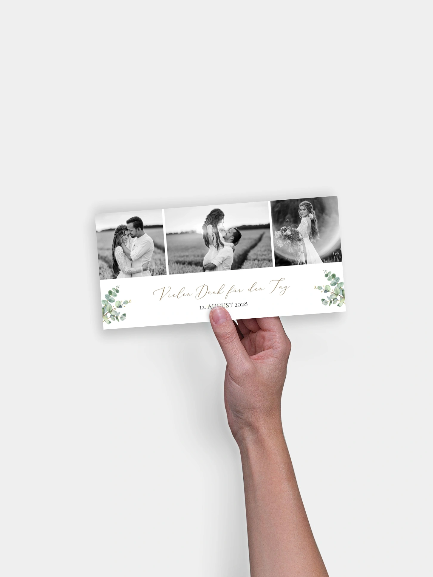 Dankeskarte Hochzeit Natural Greenery