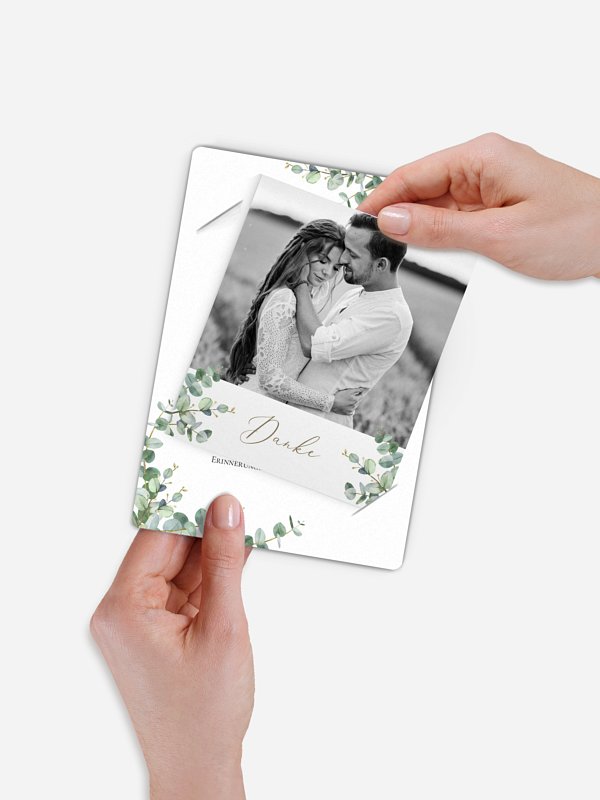 Dankeskarte Hochzeit Natural Greenery