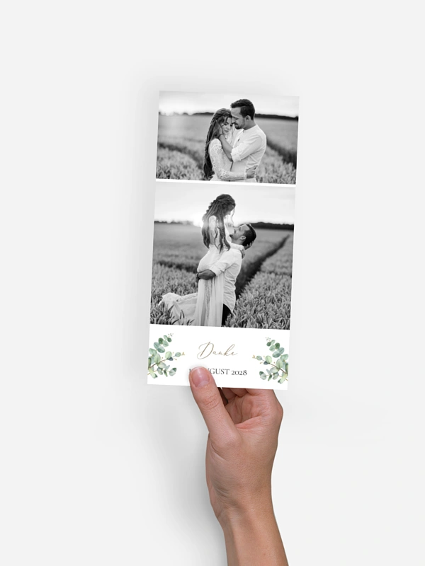 Dankeskarte Hochzeit Natural Greenery