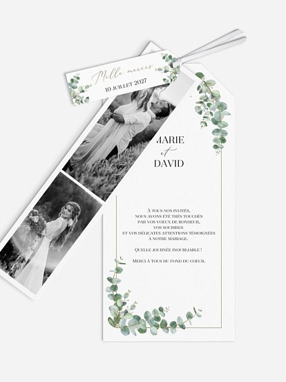 Carte de remerciements Natural Greenery