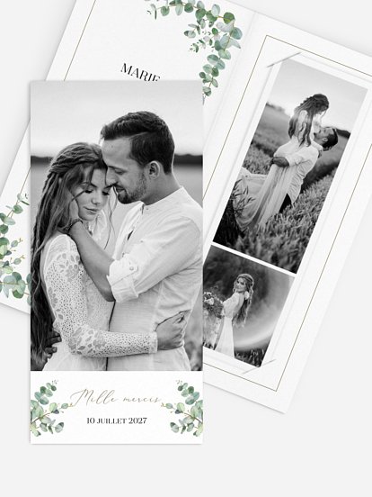 Carte de remerciements Natural Greenery