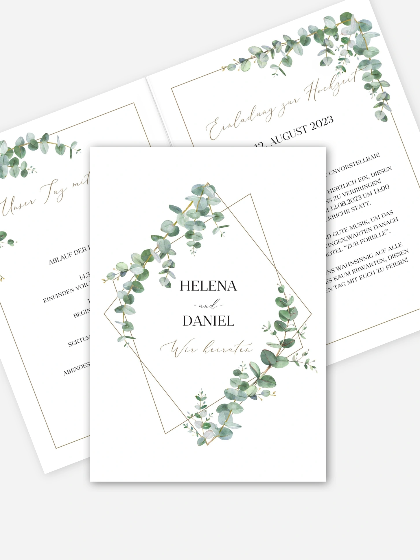 Hochzeitseinladung Natural Greenery