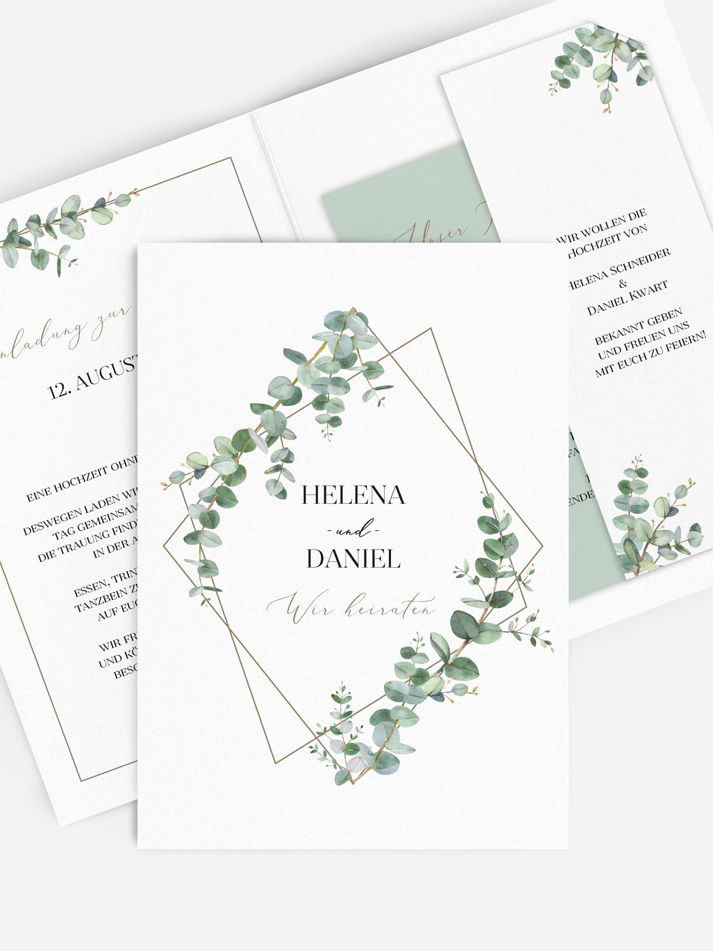 Hochzeitseinladung Natural Greenery