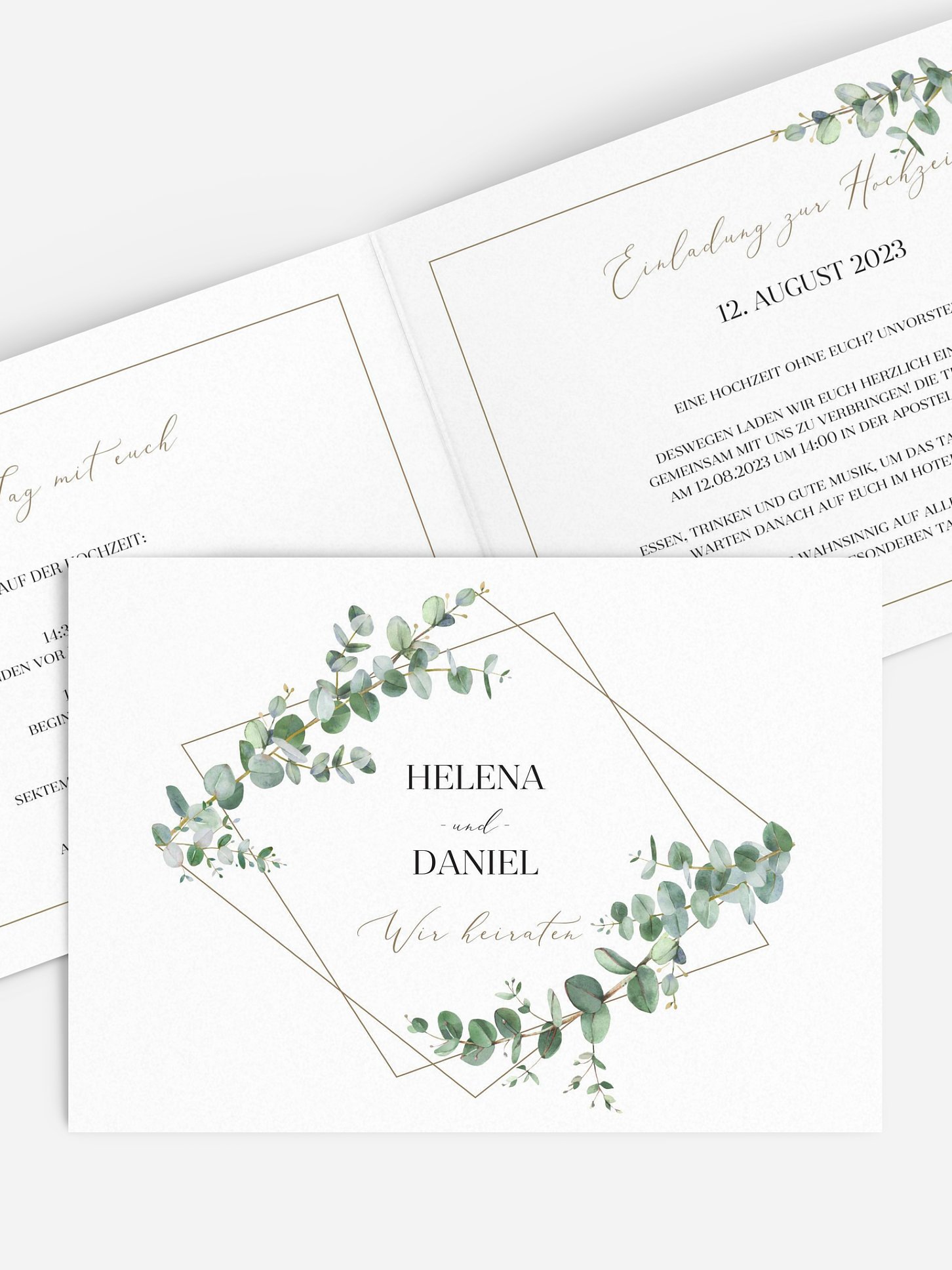 Hochzeitseinladung Natural Greenery