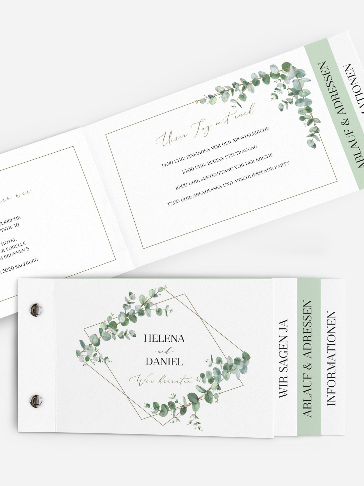 Hochzeitseinladung Natural Greenery