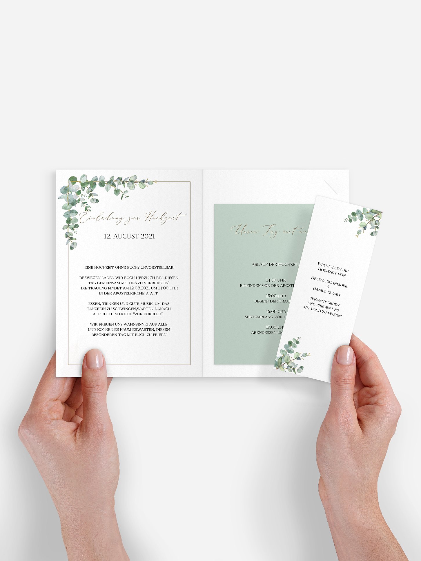 Hochzeitseinladung Natural Greenery