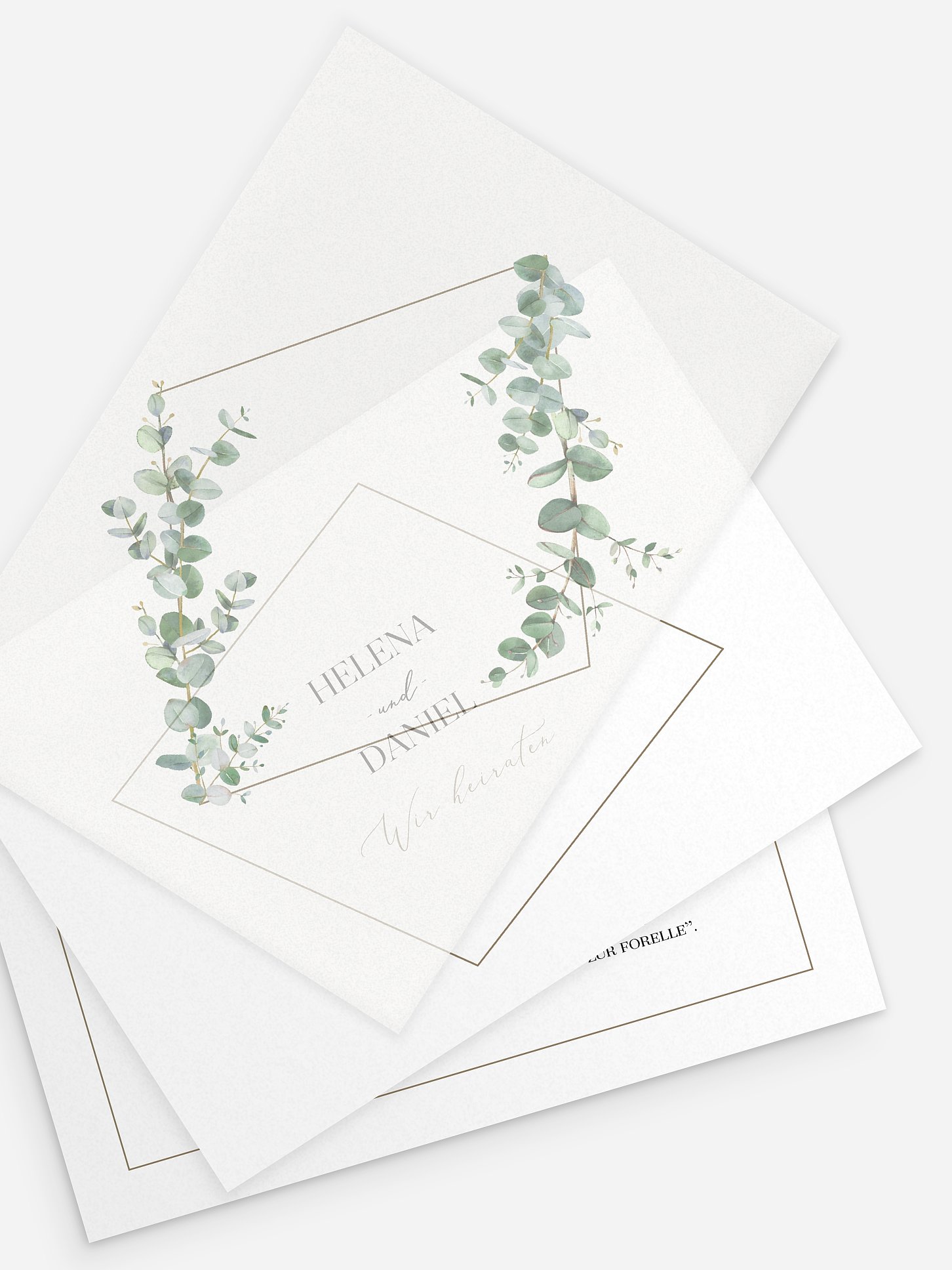 Hochzeitseinladung Natural Greenery