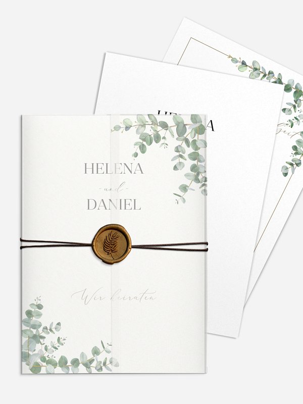 Hochzeitseinladung Natural Greenery