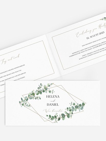 Hochzeitseinladung Natural Greenery