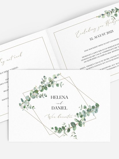Hochzeitseinladung Natural Greenery