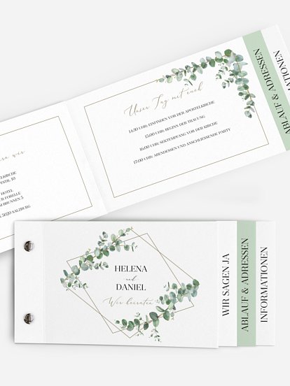 Hochzeitseinladung Natural Greenery