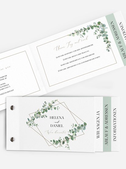 Hochzeitseinladung Natural Greenery