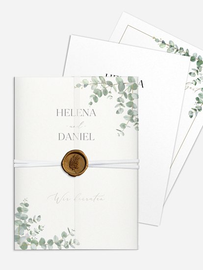 Hochzeitseinladung Natural Greenery