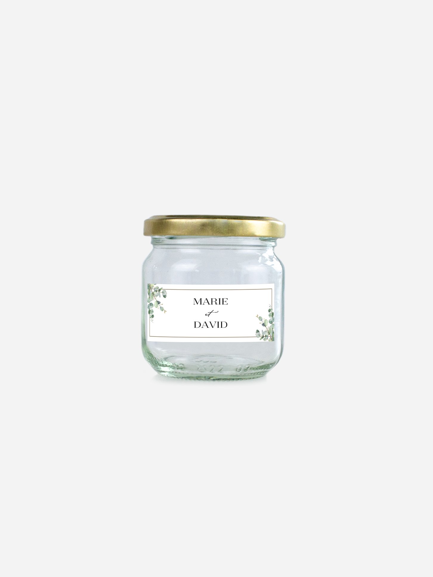 Étiquette cadeau mariage Natural Greenery