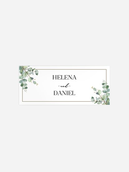 Geschenkaufkleber Hochzeit Natural Greenery