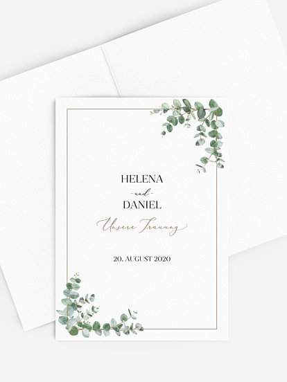 Kirchenheft Hochzeit Natural Greenery
