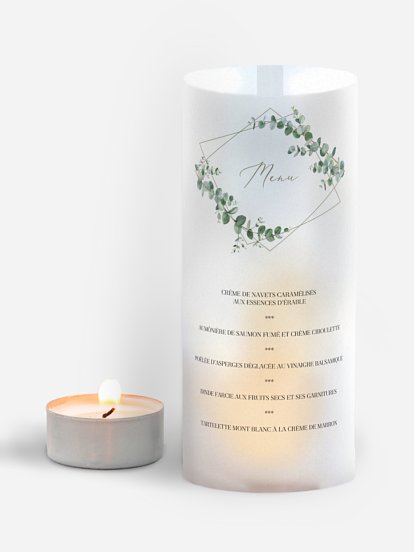 Menu mariage Natural Greenery