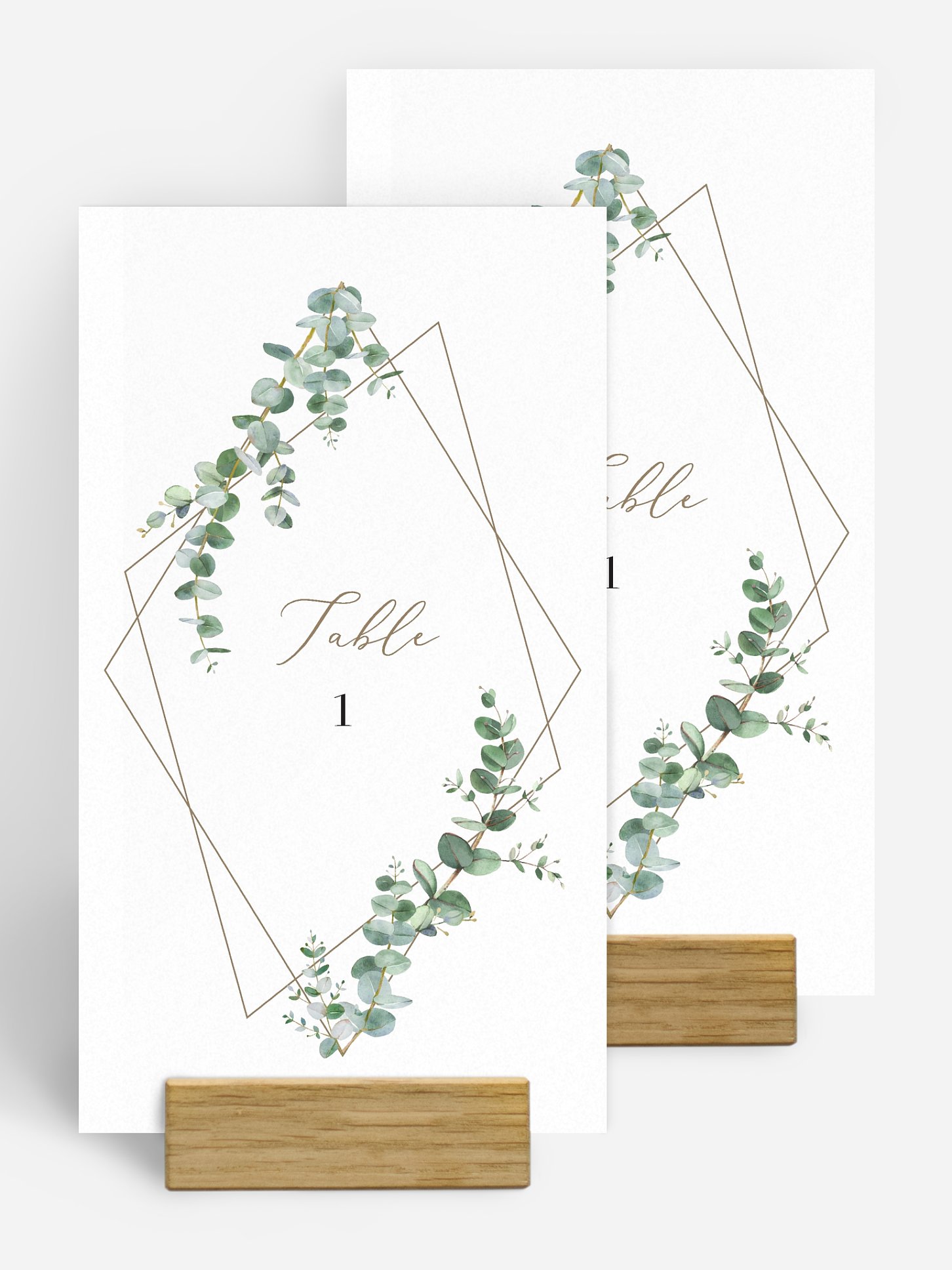 Numéro de table mariage Natural Greenery