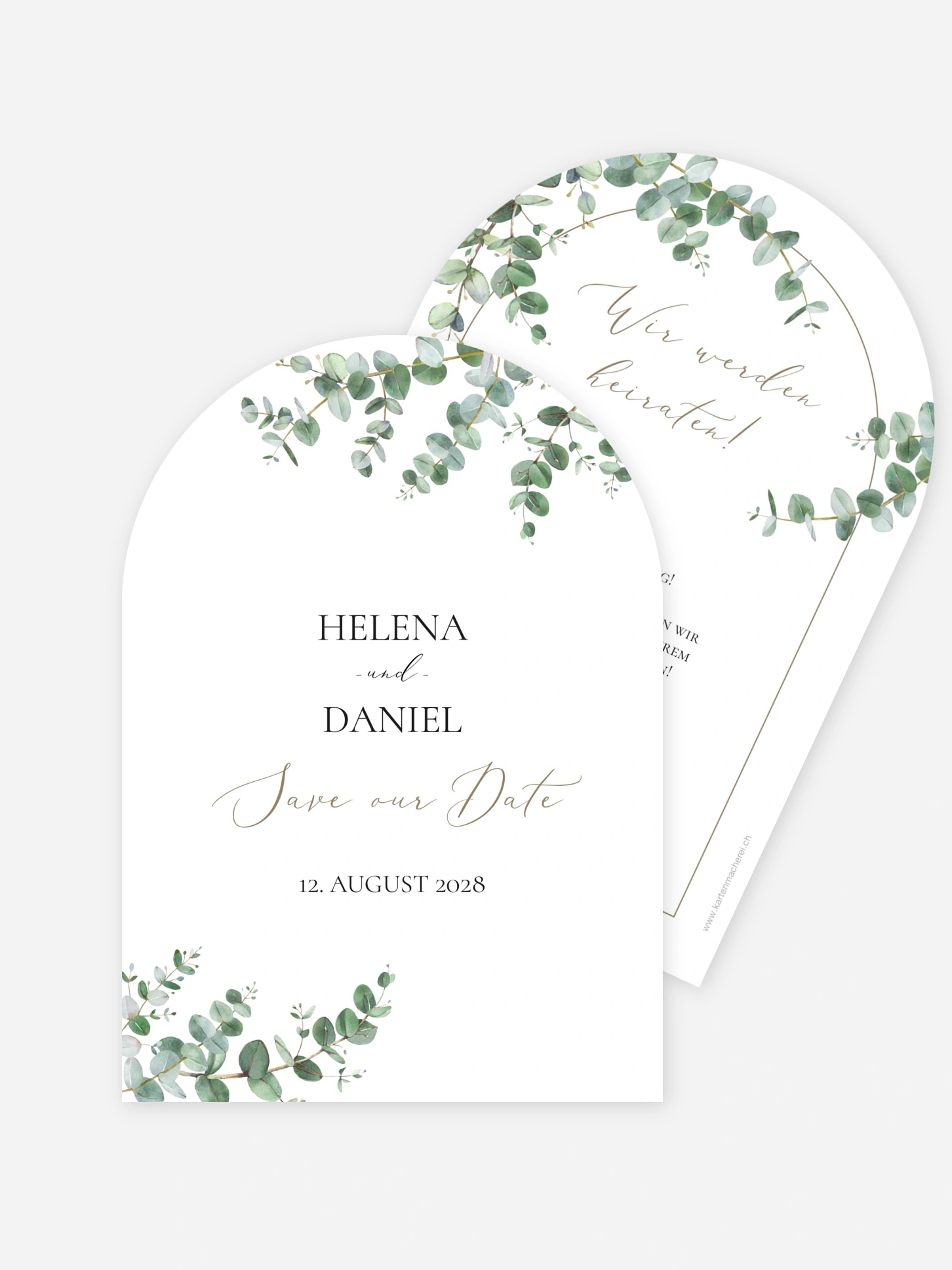 Save-the-Date Karte Natural Greenery