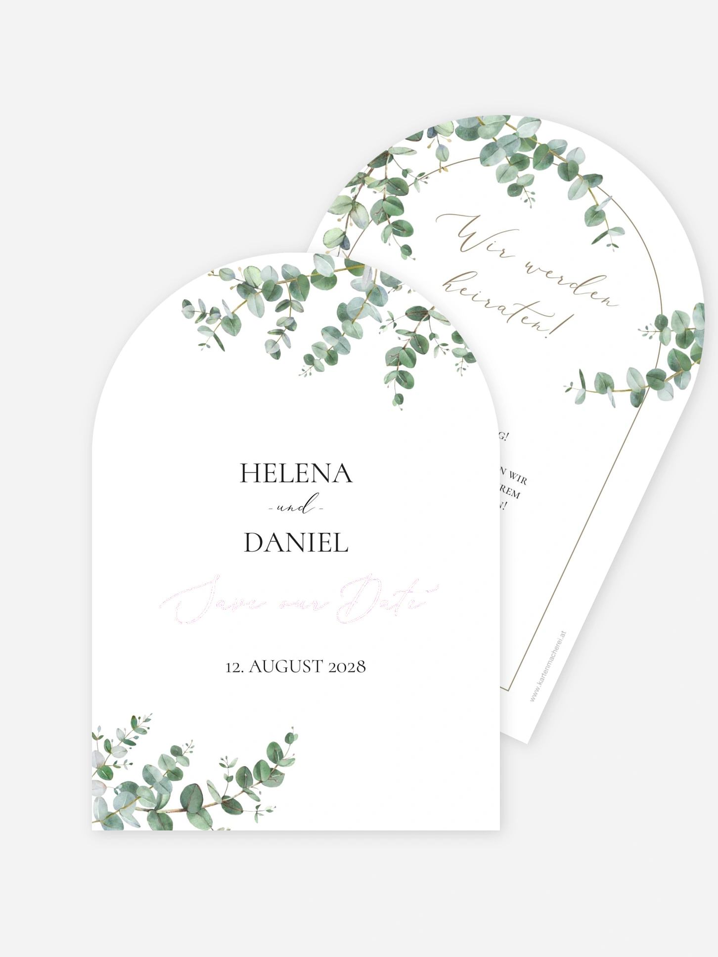 Save-the-Date Karte Natural Greenery