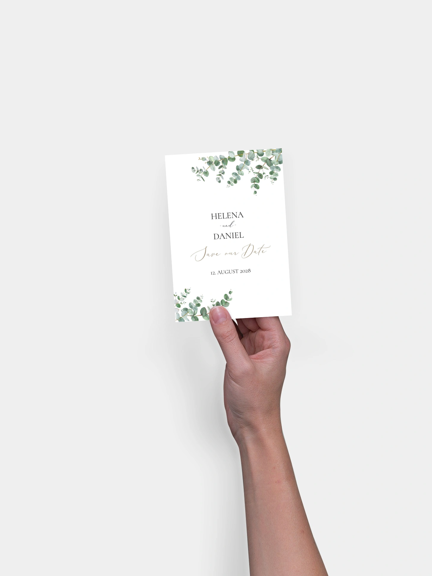 Save-the-Date Karte Natural Greenery